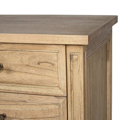 Cayman 3 Drawer Bedside | Weathered Oak SUN REPUBLIC 