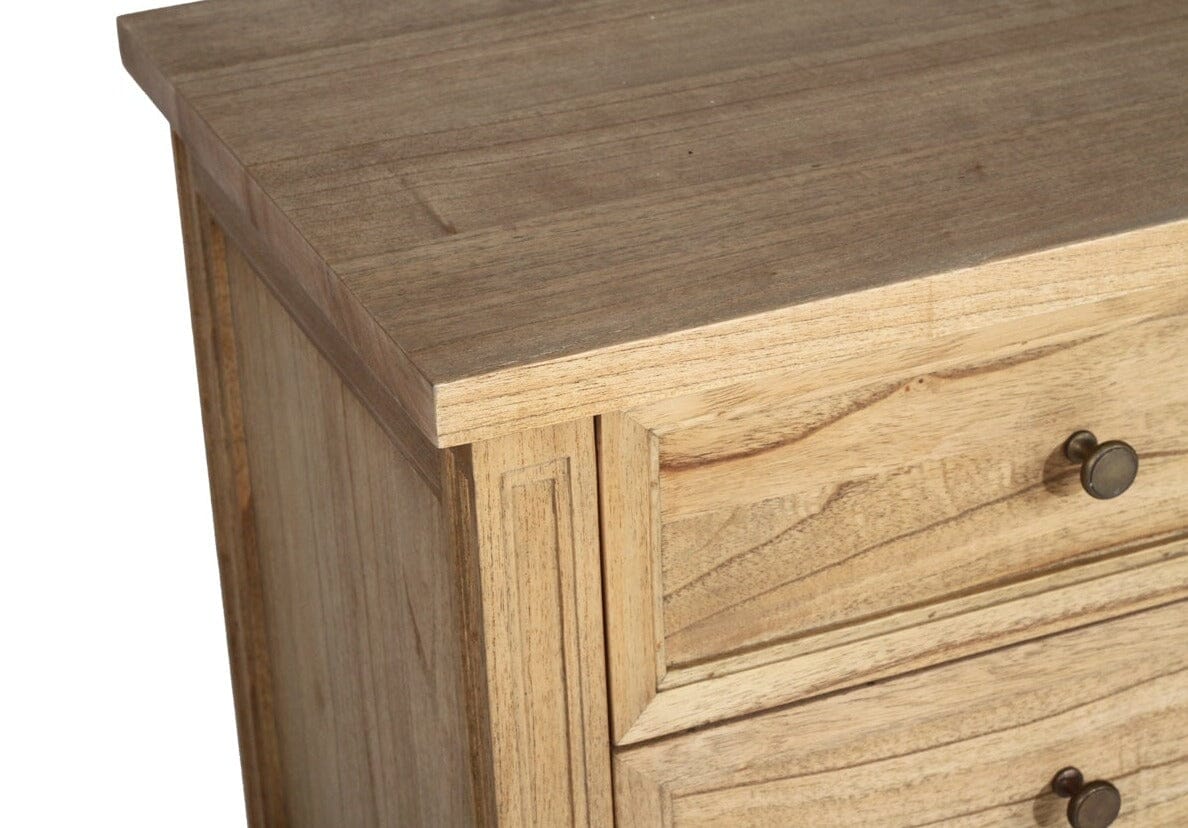 Cayman 3 Drawer Bedside | Weathered Oak SUN REPUBLIC 