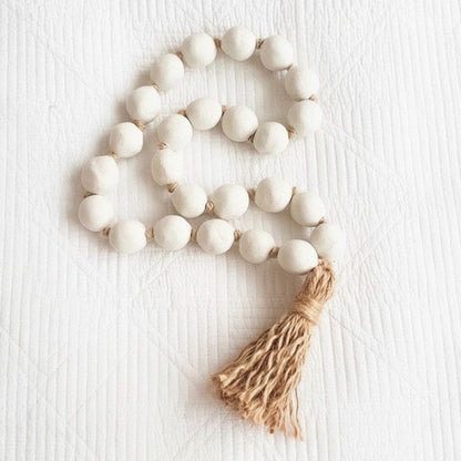 Clay Bead Garland With Jute Rope Tassel | XL Looped SUN REPUBLIC 