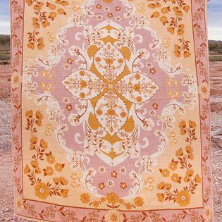 Enchanted Forest Dusty Rose Throw/Picnic Rug Sun Republic 