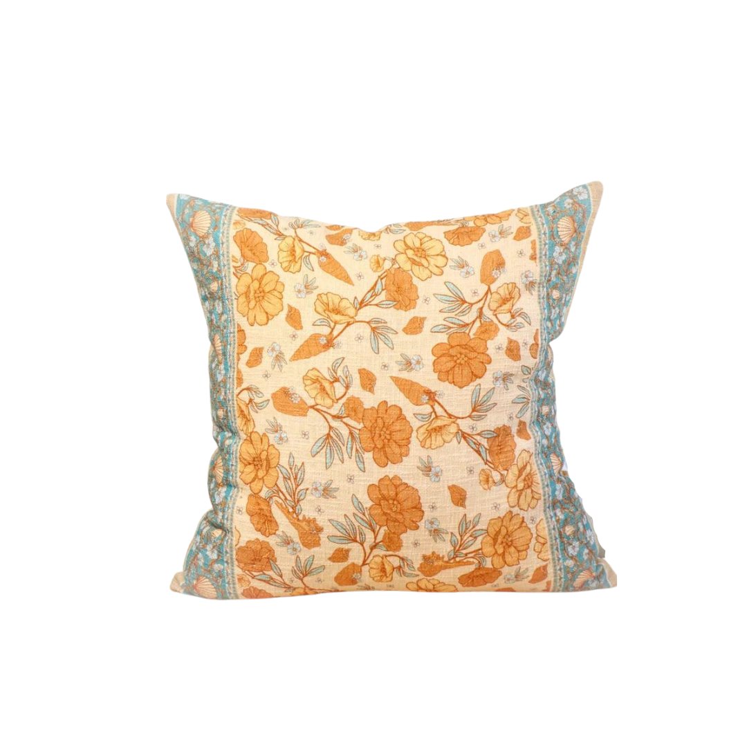 Enchanted Seashell Cushion Cover | Sandy Beige & Turquoise SUN REPUBLIC 
