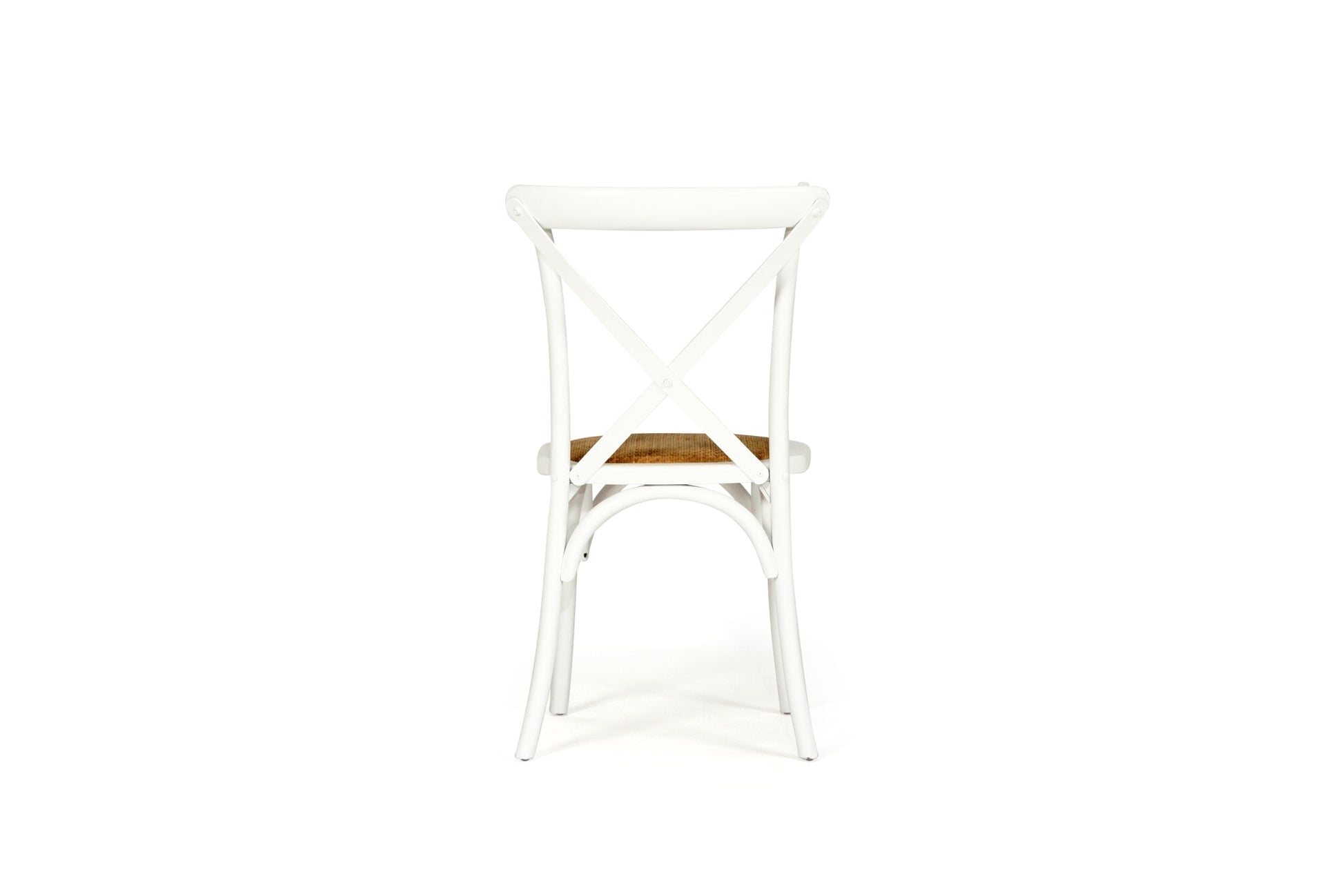 French Provincial Dining Chair | White With Rattan Seat Sun Republic 