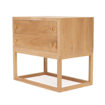 Freya American Oak Nightstand/Bedside Table Sun Republic 