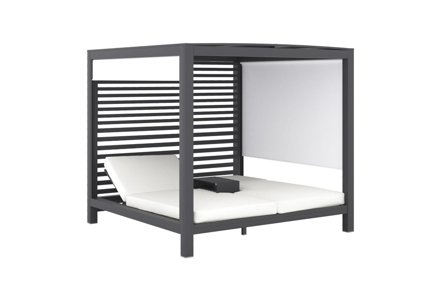 Hamilton Cabana Double Sunlounger | White or Black Sun Republic Charcoal 