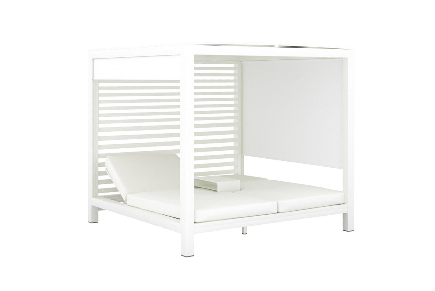 Hamilton Double Daybed Cabana - White (All-Weather Sunbrella Fabric) Sun Republic 