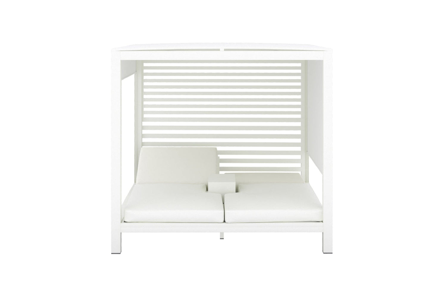 Hamilton Double Daybed Cabana - White (All-Weather Sunbrella Fabric) Sun Republic 