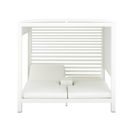 Hamilton Double Daybed Cabana - White (All-Weather Sunbrella Fabric) Sun Republic 