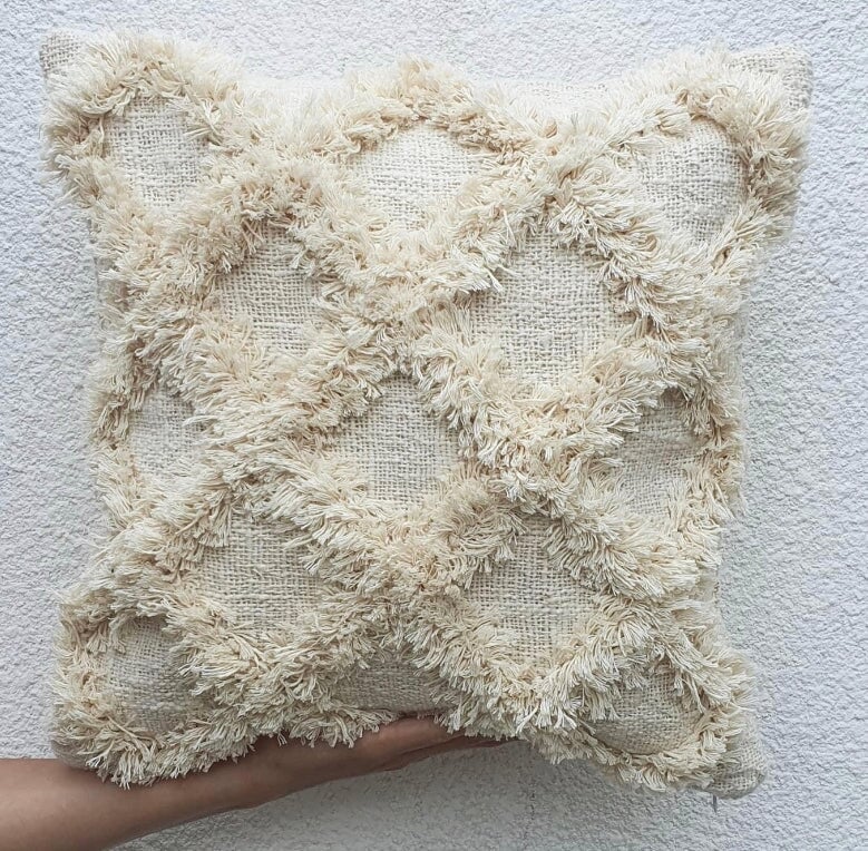 Kayla Tufted Cotton Cushion SUN REPUBLIC 
