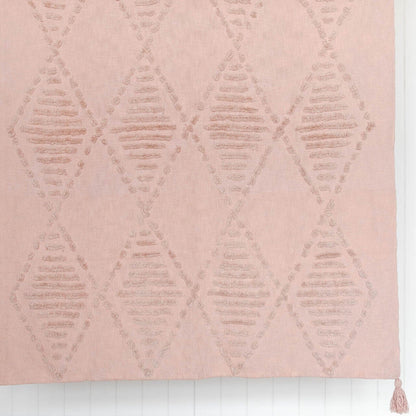 Kiara Cotton Throw Blanket | Blush Pink SUN REPUBLIC 