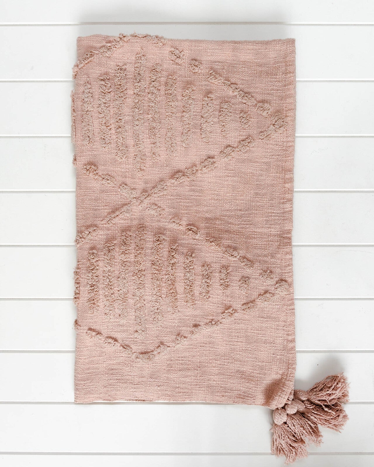 Kiara Cotton Throw Blanket | Blush Pink SUN REPUBLIC 