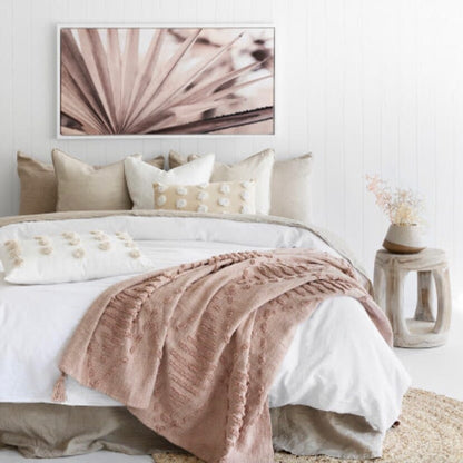 Kiara Cotton Throw Blanket | Blush Pink SUN REPUBLIC 