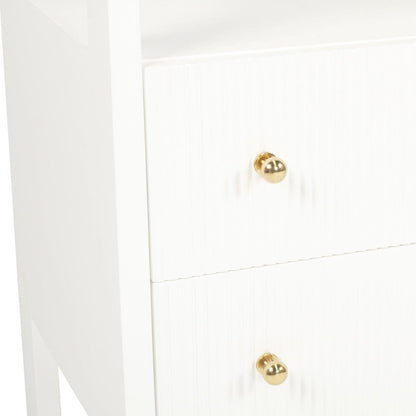 Kingscliff Modern White Nightstand/Bedside Table Sun Republic 