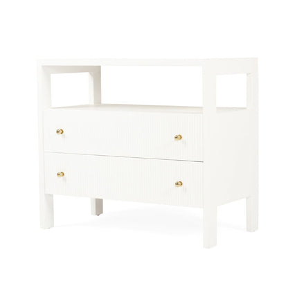 Kingscliff Modern White Nightstand/Bedside Table Sun Republic 