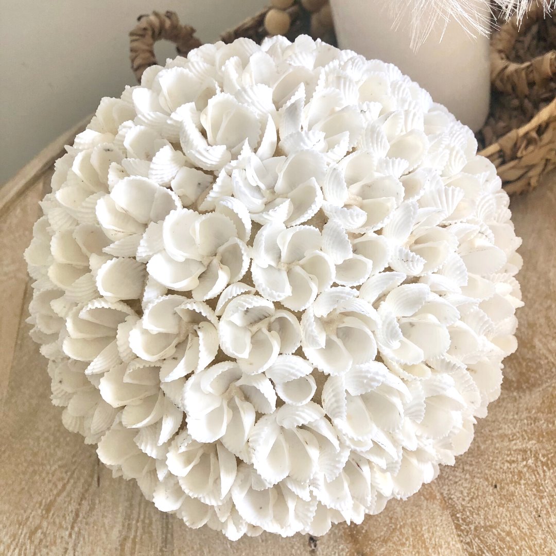 Large Frangipani Flower Shell Ball SUN REPUBLIC 