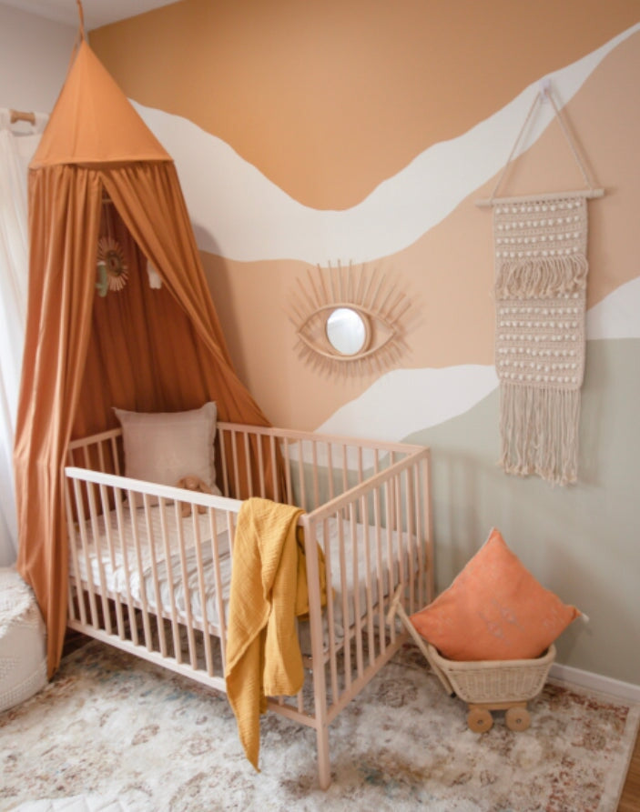 Lila Super Soft Cotton Nursery Blanket | Mustard SUN REPUBLIC 