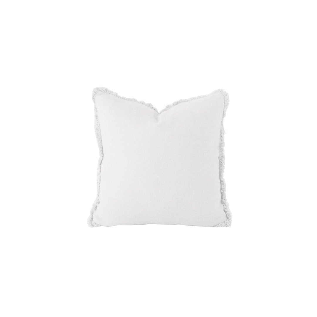 Linen Fringe Cushion W/Feather Insert | White Sun Republic 