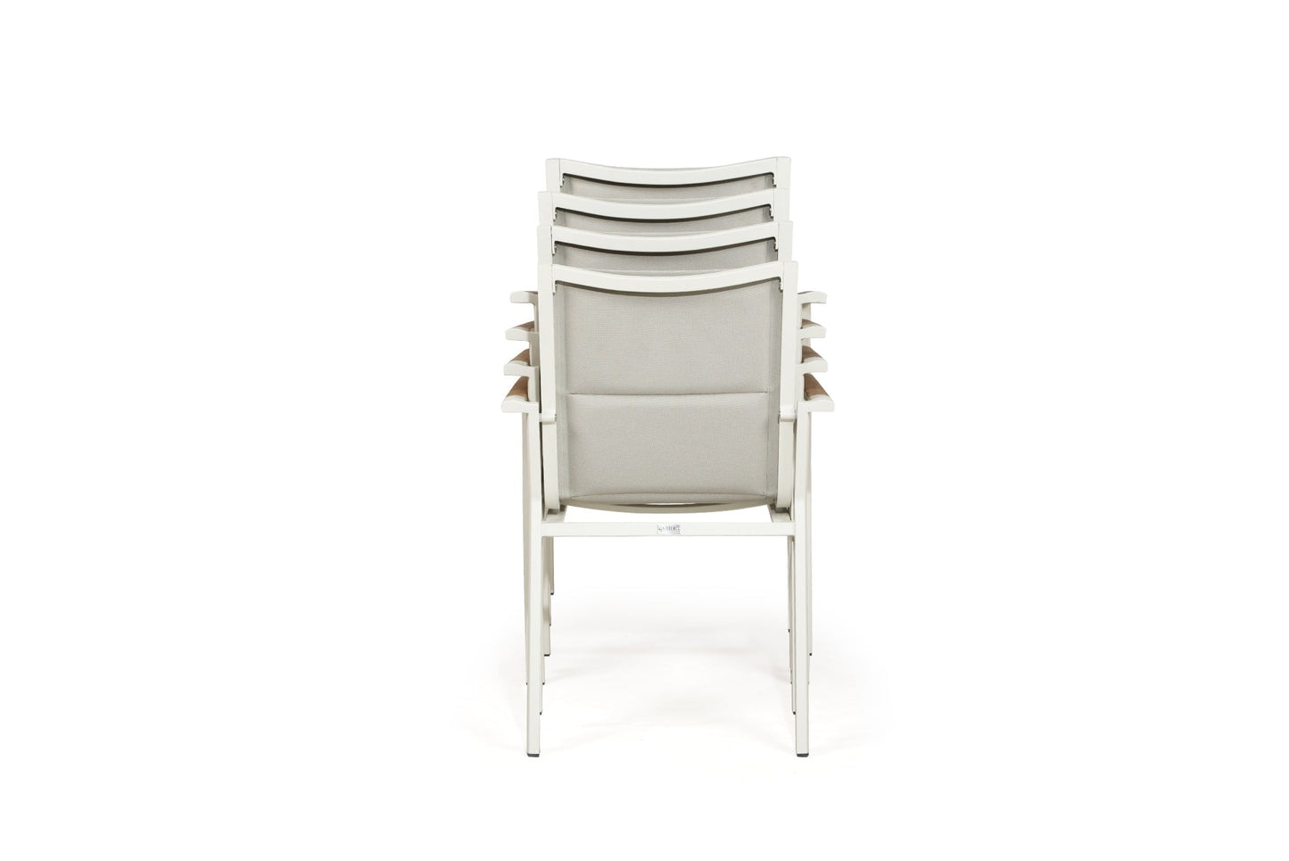 Lokela Dining Chairs - White Set of 4 Stackable Sun Republic 