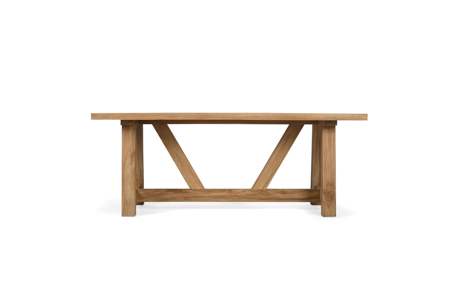 Modern Farmhouse Teak Dining Table - Natural Sun Republic 