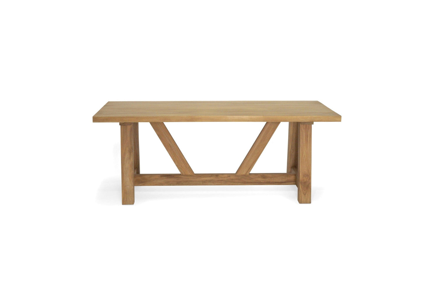 Modern Farmhouse Teak Dining Table - Natural Sun Republic 