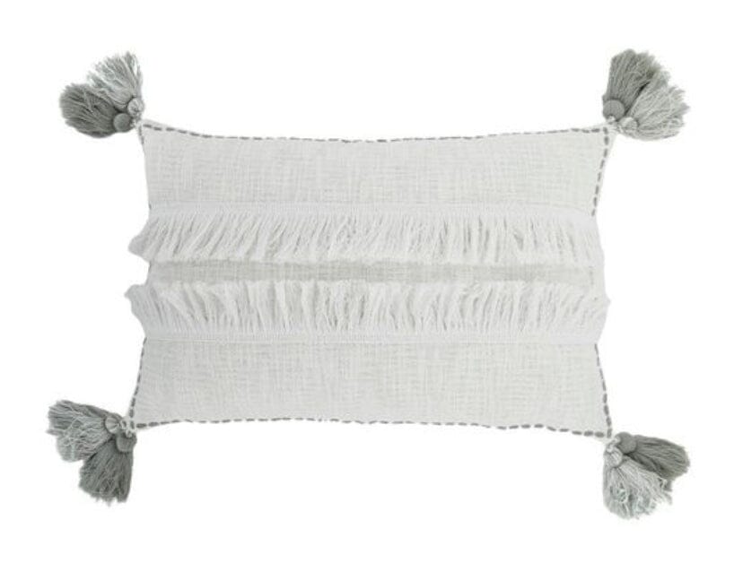 Nadine Cushion | White & Grey Sun Republic 