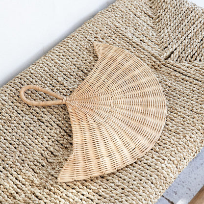 Natural Rattan Fan SUN REPUBLIC 
