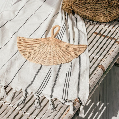 Natural Rattan Fan SUN REPUBLIC 
