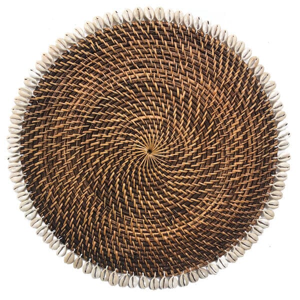 Natural Rattan & Shell Placemat SUN REPUBLIC 