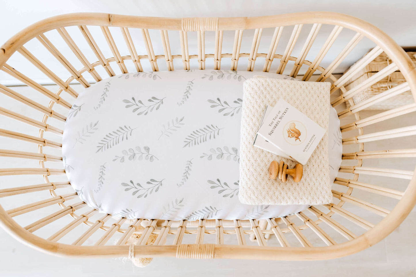 Nursery Bassinet Sheet | Wild Fern Snuggle Hunny 