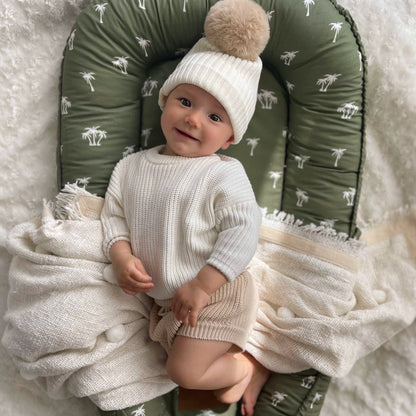 Nursery Plush Pom Pom Throw Blanket Sun Republic 