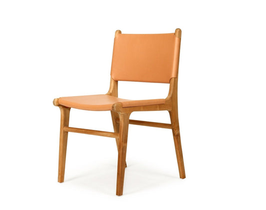 Otis Leather & Teak Dining Chair | Natural SUN REPUBLIC 
