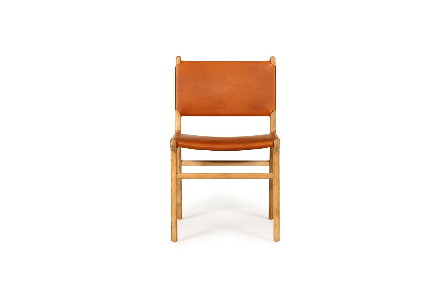 Otis Leather & Teak Dining Chair | Tan SUN REPUBLIC 