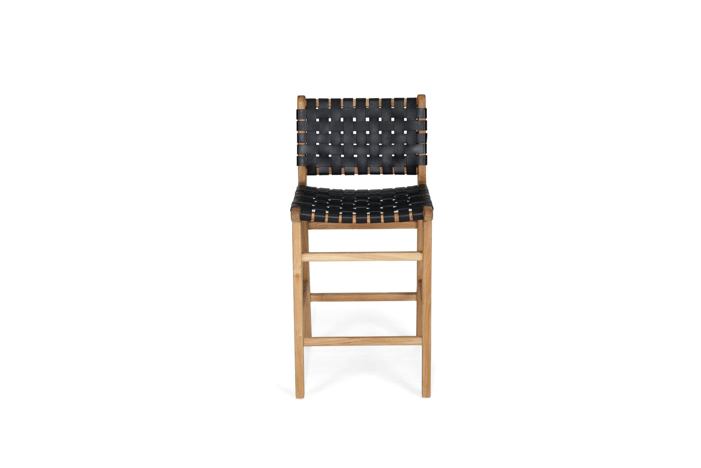 Otis Woven Leather Counter Top Stool | Black Sun Republic 