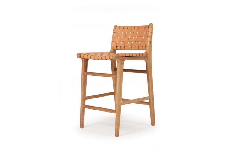 Otis Woven Leather Counter Top Stool | Natural Sun Republic 