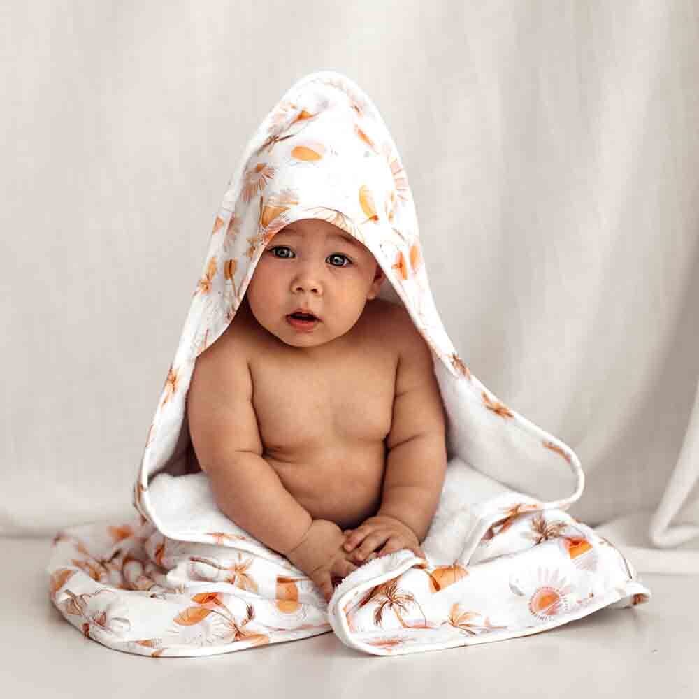 Large baby towel with hot sale hood