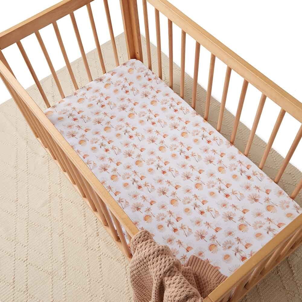 Paradise Palm Nursery Baby & Toddler Fitted Cot Sheet Snuggle Hunny 