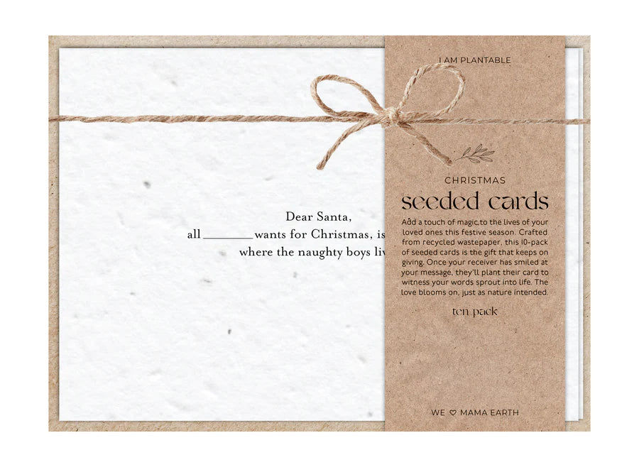 Plantable Seeded Christmas Cards | Set of 10 Axel & Ash 