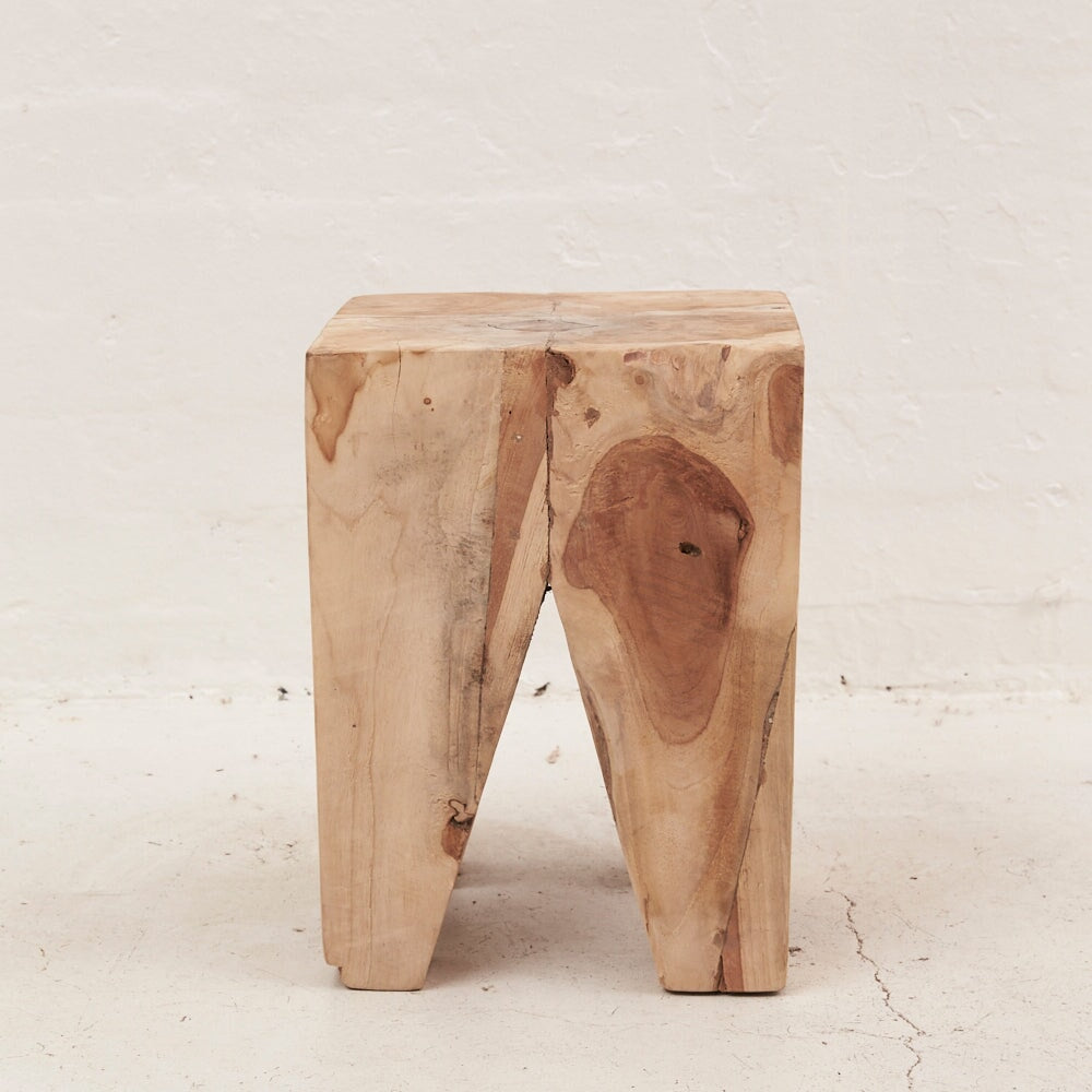 Rafi Timber Peg Stool/Side Table Inartisan 