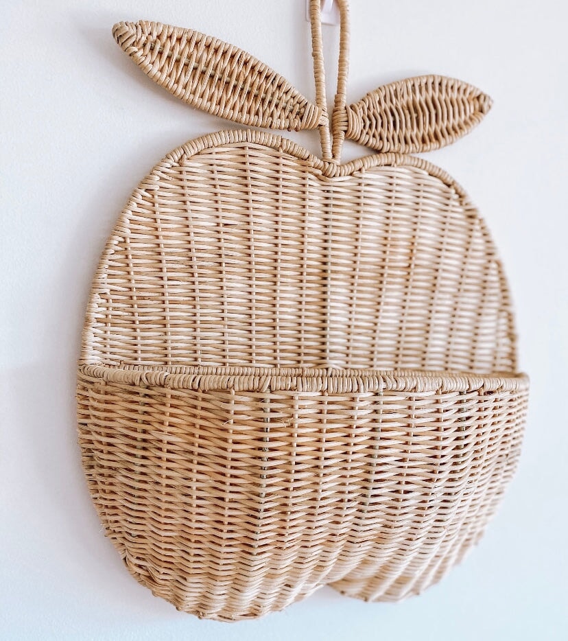 Rattan Apple Wall Basket SUN REPUBLIC 