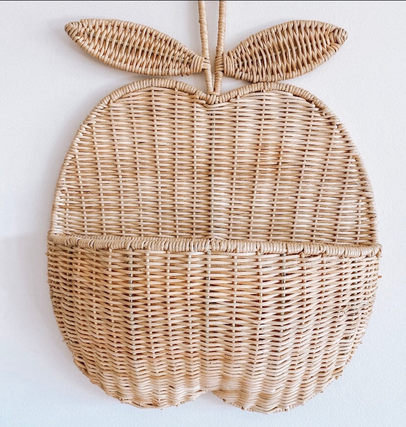 Rattan Apple Wall Basket SUN REPUBLIC 