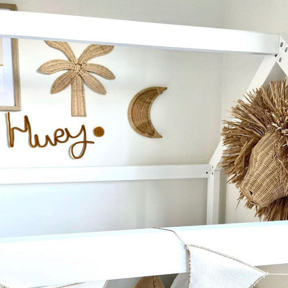 Rattan Nursery Wall Hanging | Moon SUN REPUBLIC 