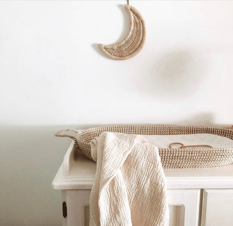 Rattan Nursery Wall Hanging | Moon SUN REPUBLIC 