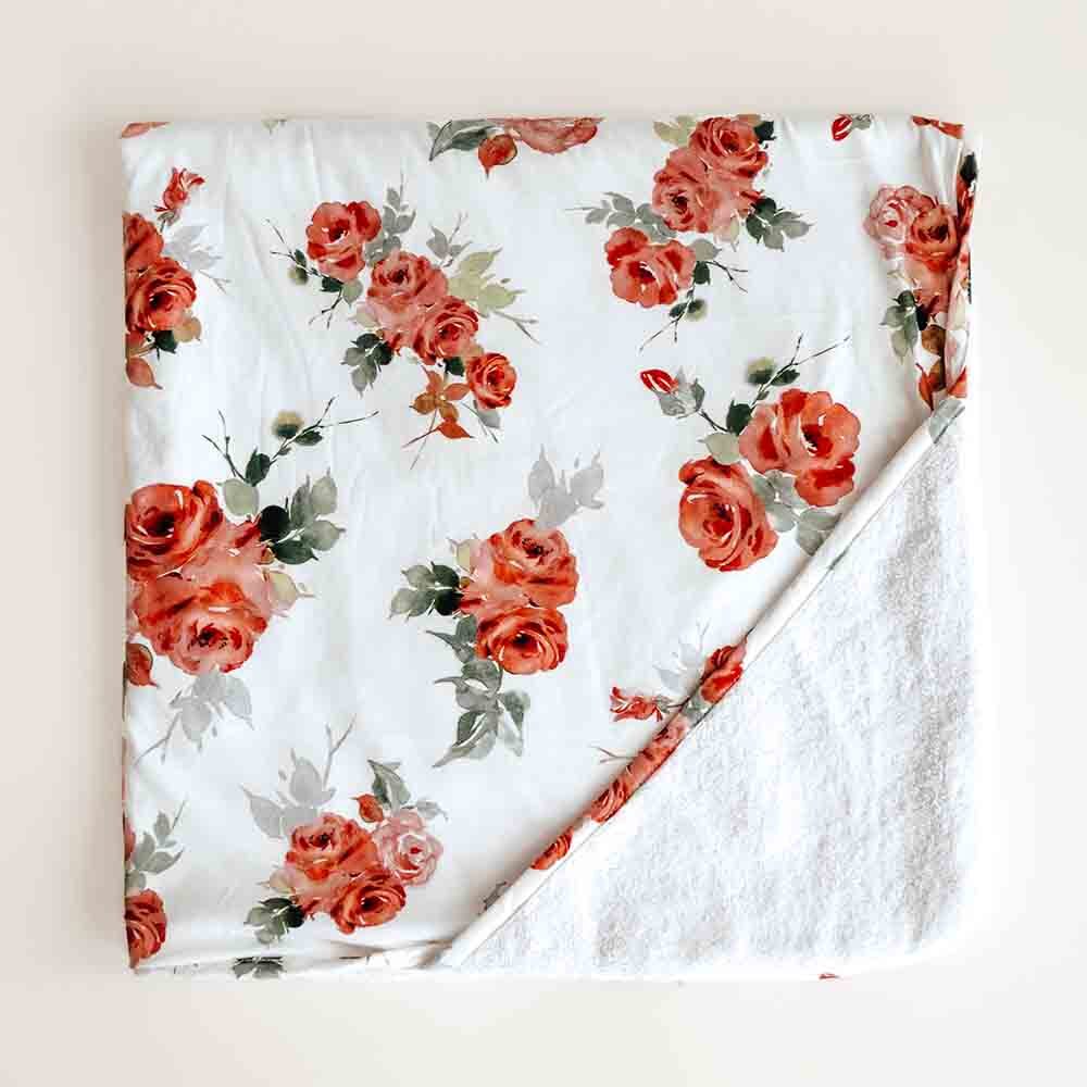 Rose Organic Cotton Extra Large Hooded Bath Towel Sun Republic 
