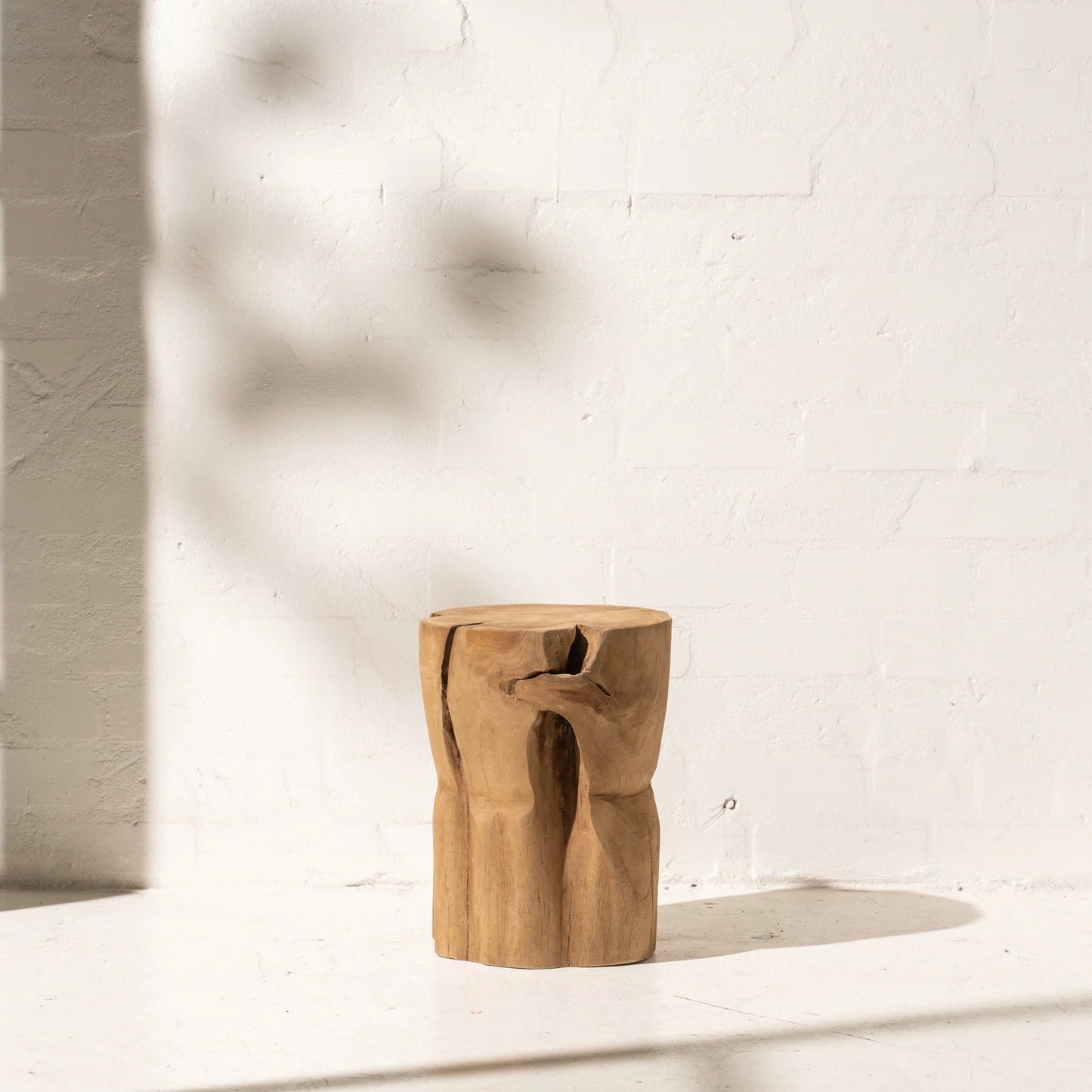 Round Teak Stump Stool from Sun Republic