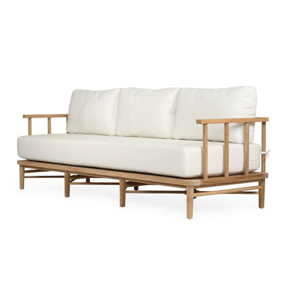Scandinavian Coastal Teak Outdoor 3 Seat Sofa with  Sunbrella Fabric from Sun Republic  