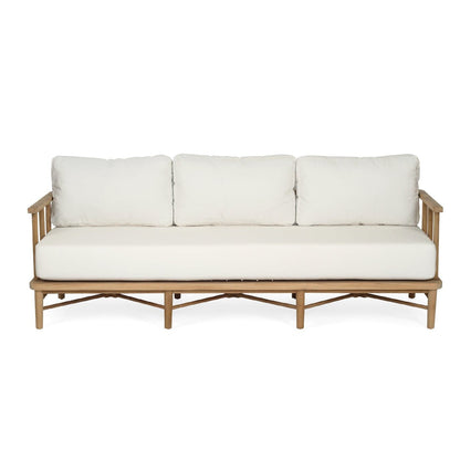 Scandinavian Coastal Teak Outdoor 3 Seat Sofa with  Sunbrella Fabric from Sun Republic  