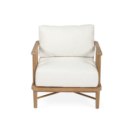 Scandinavian Coastal Teak Outdoor Armchair with Sunbrella Fabric from Sun Republic 