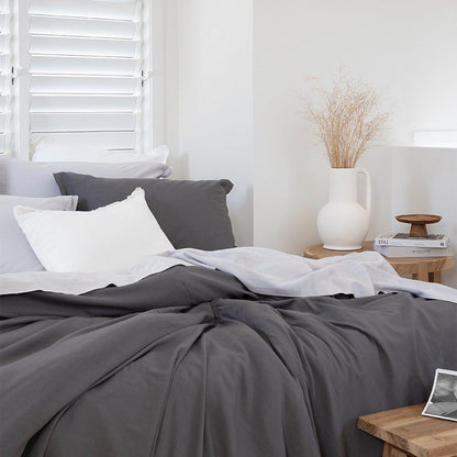 Slate Grey Bamboo Duvet Cover Set 