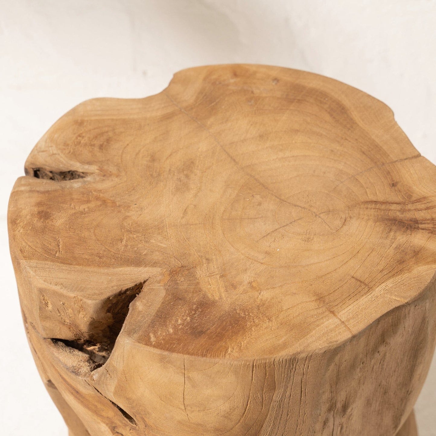 Round Teak Stump Stool from Sun Republic