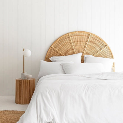 White Bamboo Duvet Cover Set 