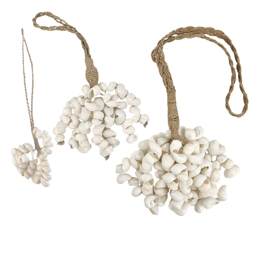 White Shell Cluster Garland | Various Sizes SUN REPUBLIC Small 